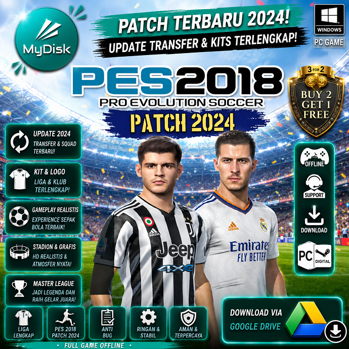 PES 2018 PATCH 2024 - game pc