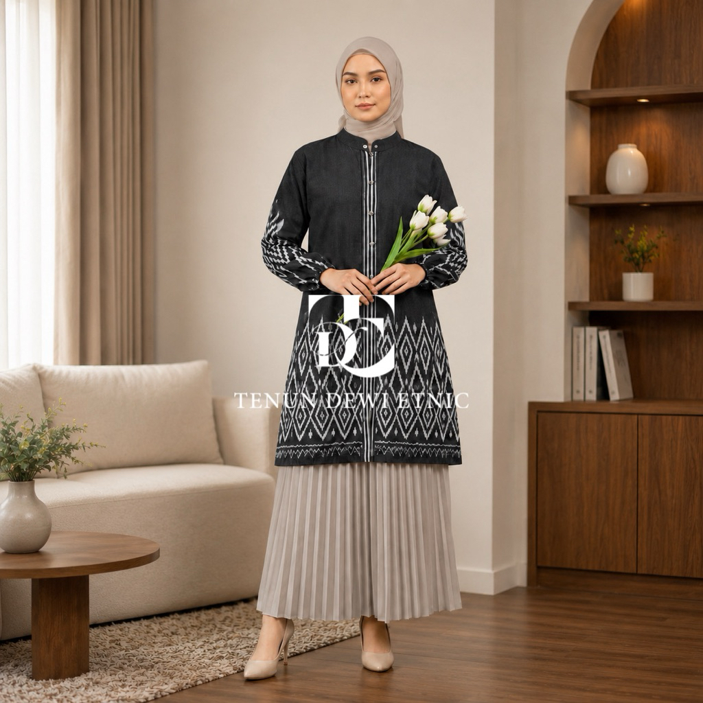 [TENUN ETNIK] Tunik Tenun Outer Atasan Tenun Wanita