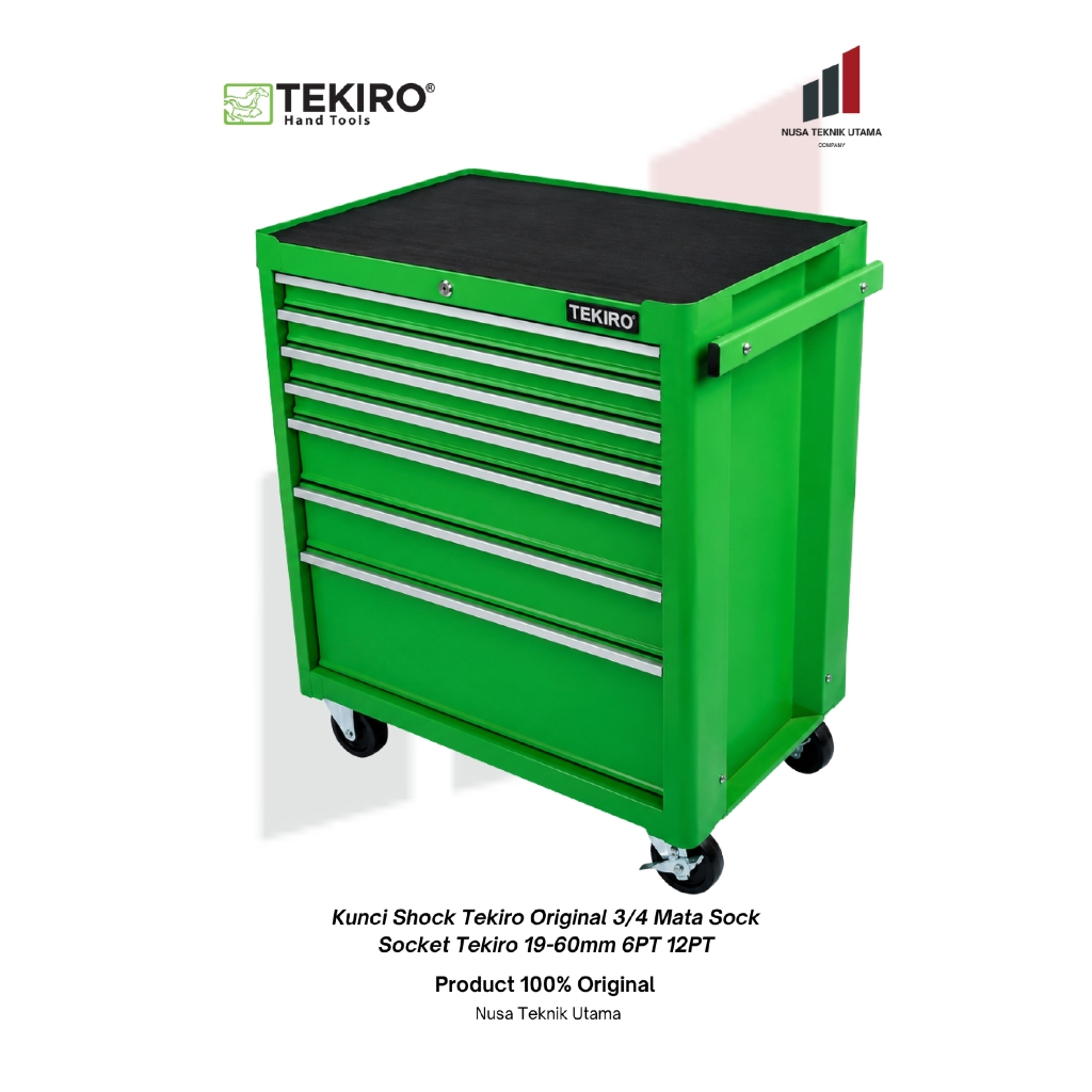 Lemari Tools Tekiro 7 Laci Troli Cabinet Mekanik Roller Cabinet Original