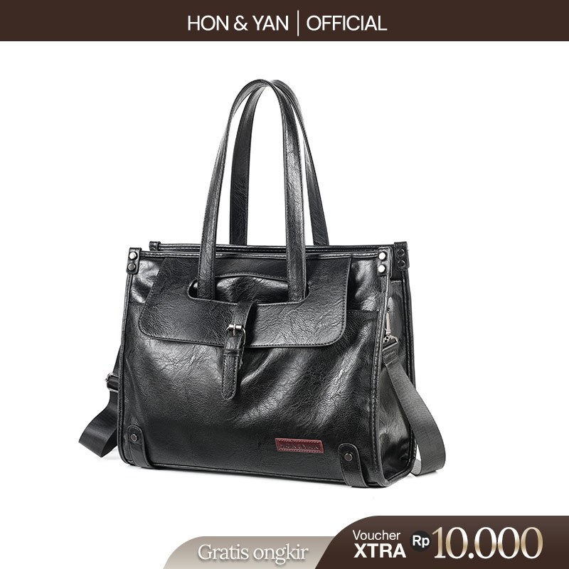 HONYAN Tas Wanita Tas Kerja Laptop 13"/14"/15"/16" Totebag Kulit - Griffin Totebag