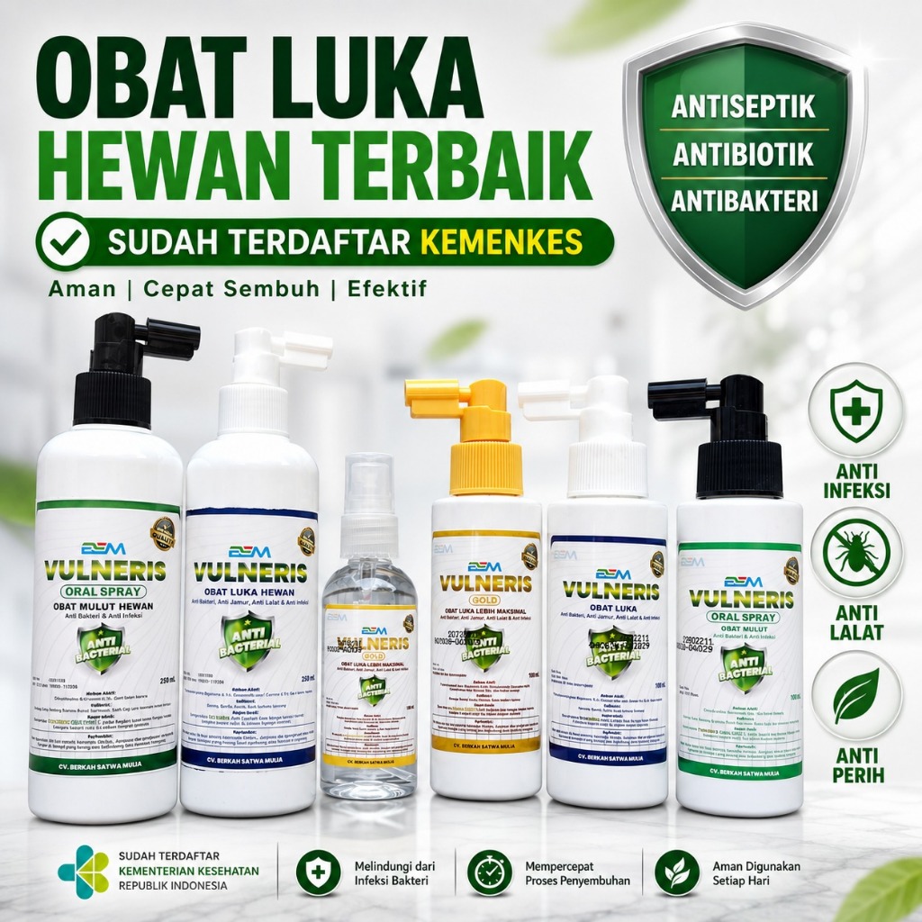 Vulneris Obat Luka Hewan Obat Luka Sapi Kambing Kerbau Kuda Obat Koreng Borok Nanah Kudis