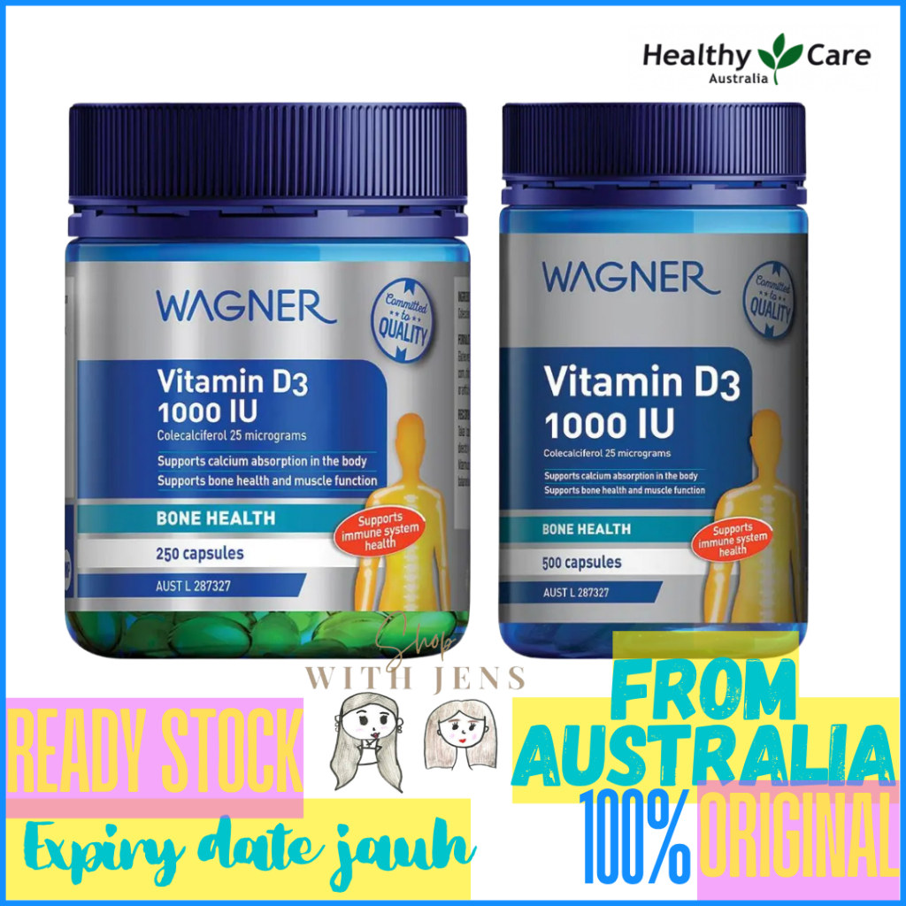 Wagner Vitamin D3 1000IU 250 Capsules / 500 Capsules Australia