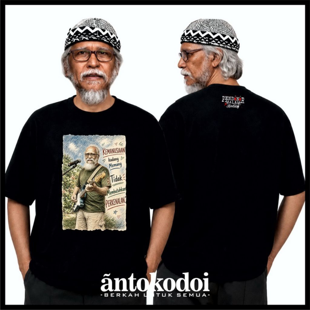 Kaos Iwan Fals/Pendonor Malam/trilogy/Kaos Hitam/Cotton combed 24s