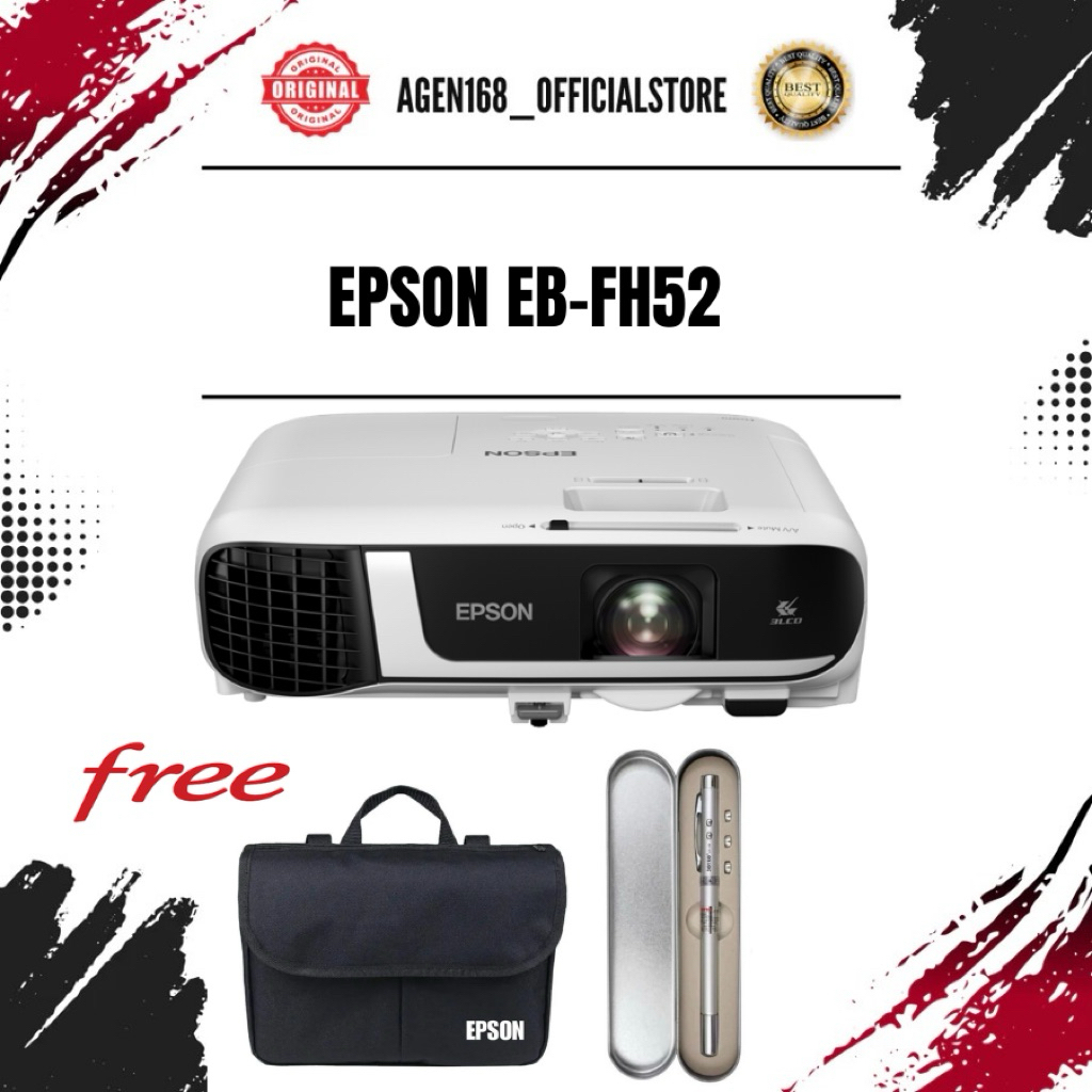Projektor Epson EB-FH52- Proyektor Epson iniEB-FH52