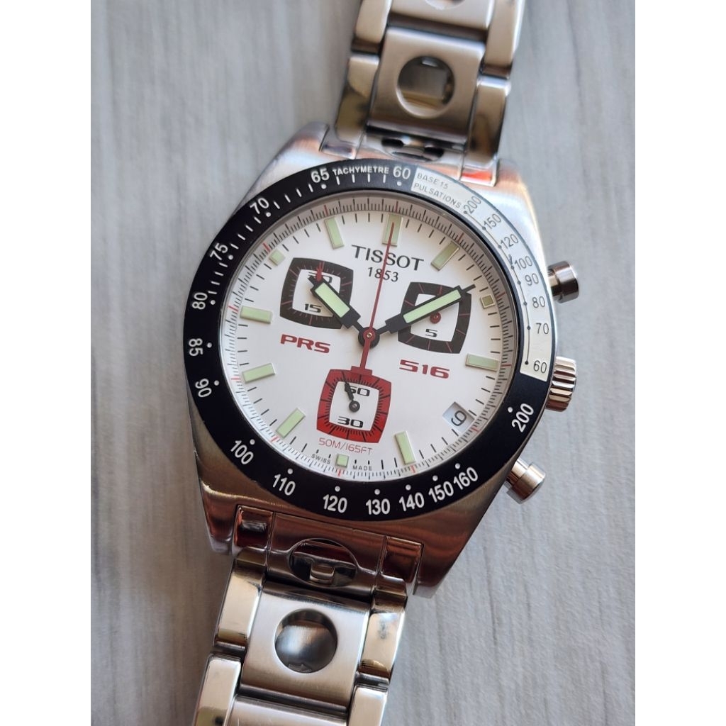 Tissot PRS 516 Chronograph Quartz J562/662 Swiss Made RARE