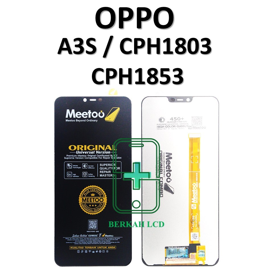 LCD TOUCHSCREEN OPPO A3S / CPH1803 / CPH1853  ORIGINAL COMPLETE FULLSET