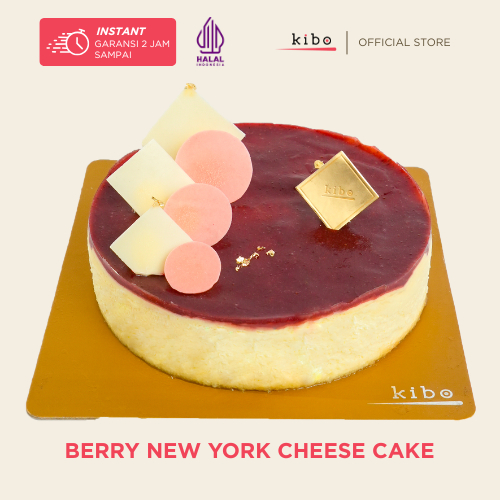 KIBO BERRY NEW YORK CHEESE CAKE - Kue Ulang Tahun