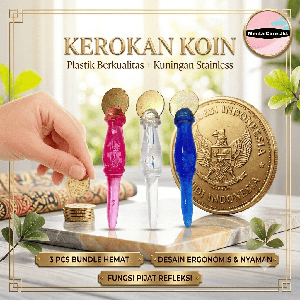 Kerokan Koin | Kerikan | Kerokan | Alat Kerik Badan Koin Kerokan Pijat Akupuntur