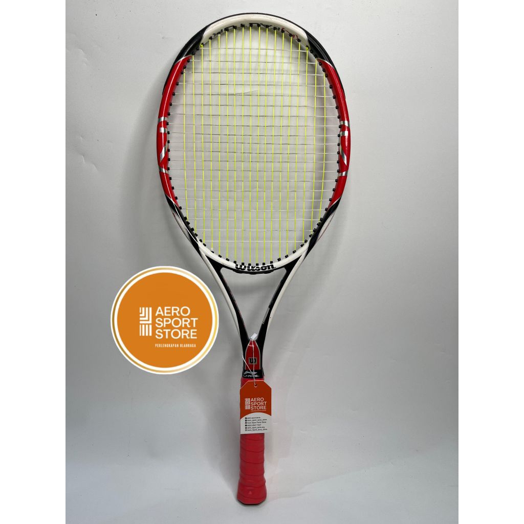 [ RAKET TENIS SECOND WILSON (K) FACTOR SIX ONE TEAM / 289 Gram - 95 in ]