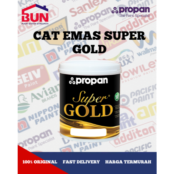 PROPAN CAT EMAS SUPER GOLD 0.9 LITER / 0.5 LITER / PROPAN CAT EMAS WATER BASED
