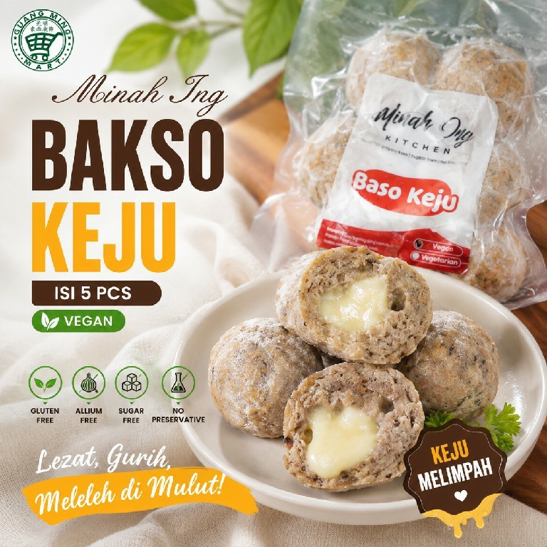 Minah Ing Baso Keju isi 5pcs Vegan / Vegan Cheese Meatball