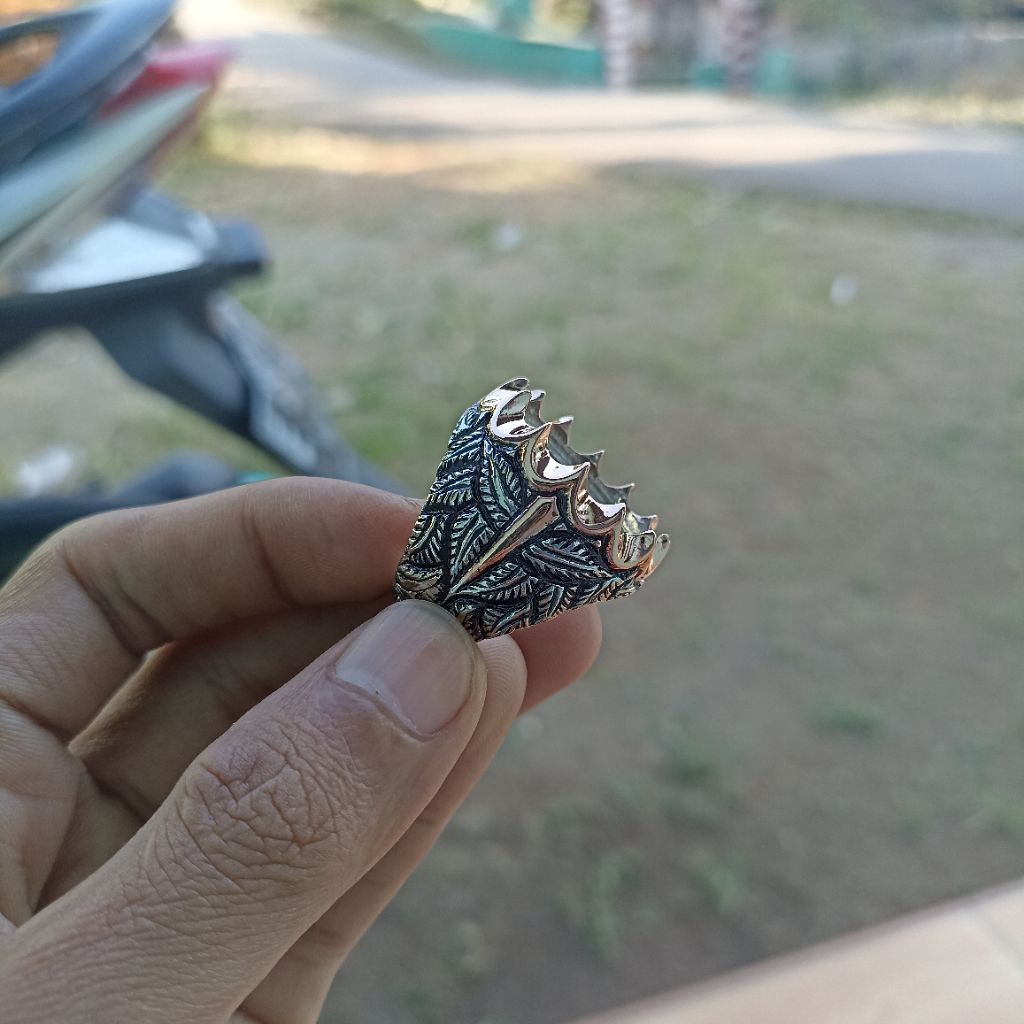 EMBAN UKIR KUNINGAN IKETAN LAWASAN KUNINGAN CINCIN KUNINGAN UKIR RING KUNINGAN SARI