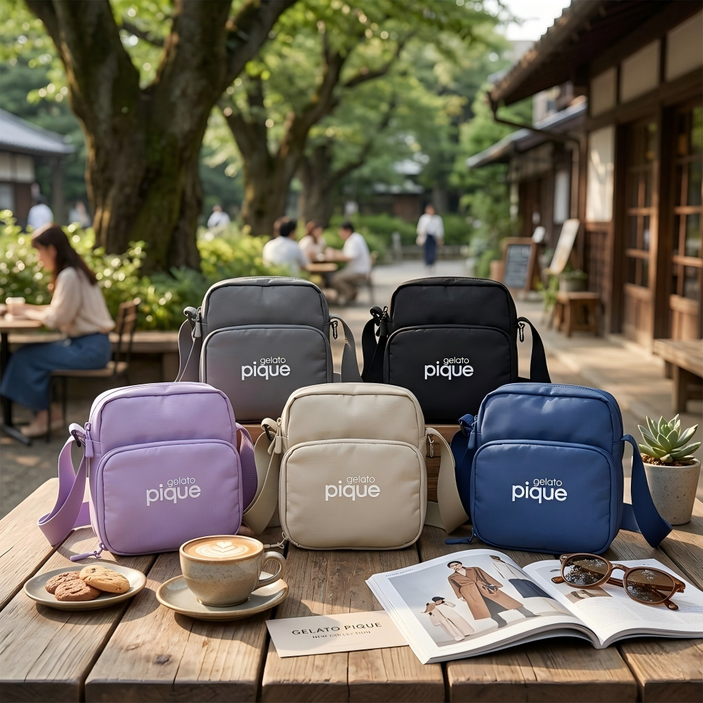 Gelato Pique Official Store /Tas Selempang RFID Block Gelato Pique: Jaga Data & Gaya Anda Tetap Aman