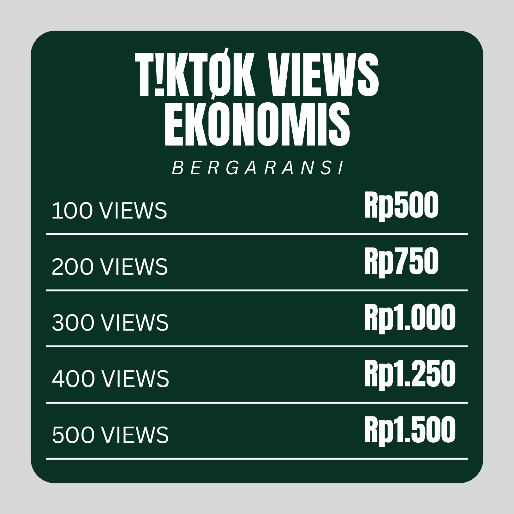 Paket Tiktok Ekonomis Viewer Meningkatkan Popularitas - Reachpanel