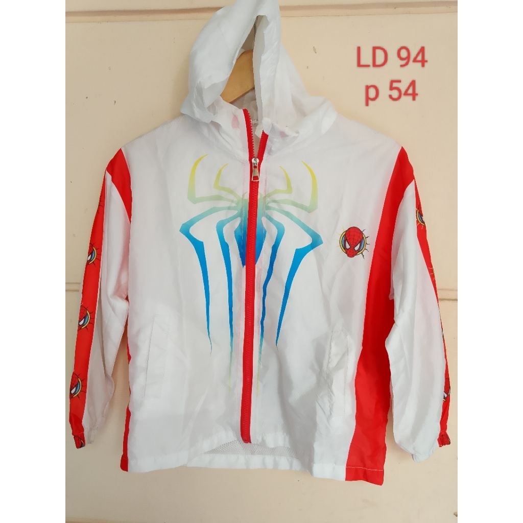 JACKET OLAHRAGA PARASUT SPIDERMAN ANAK COWOK