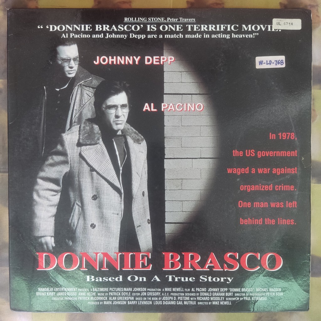 LASERDISC DONNIE BRASCO laser disc film movie music video musik new sealed baru mint 2nd bekas secon