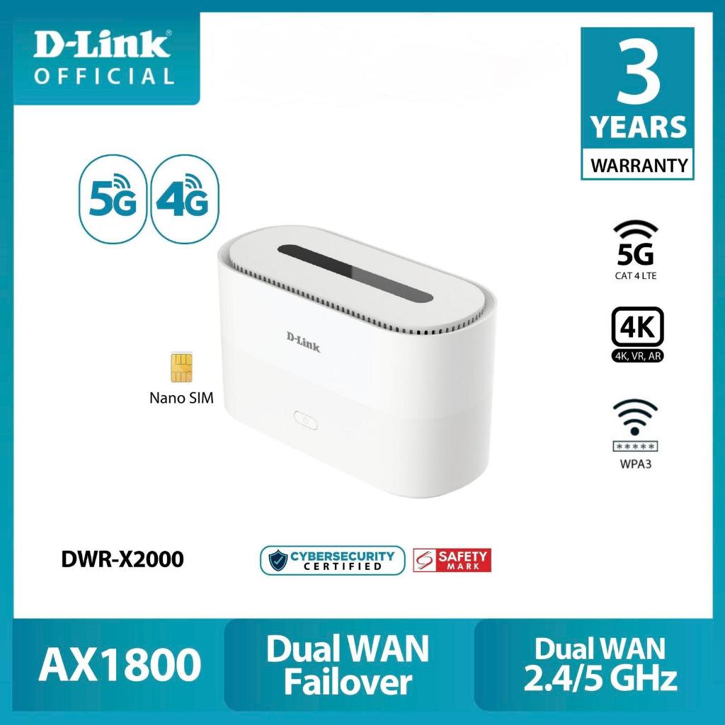 D-Link DWR-X2000 5G AX1800 Wi-Fi 6 Router