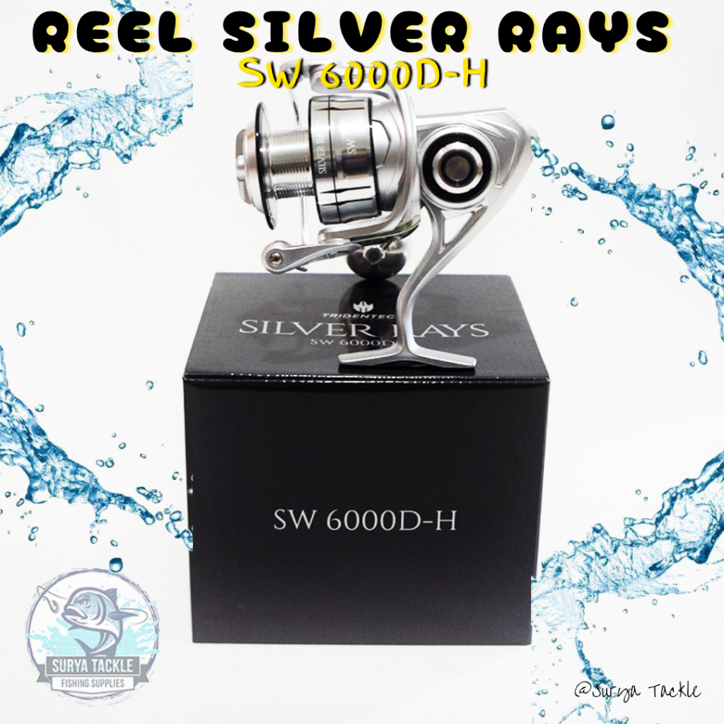 REEL SPINNING TRIDENTECH SILVER RAYS SW 6000D-H POWER HANDLE