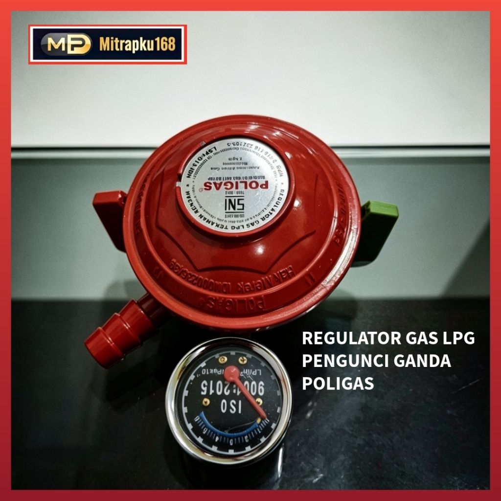 Regulator Kompor Gas Pengunci Ganda Poligas