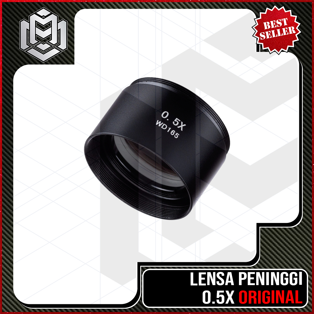Lensa Peninggi Mikroskop 0.5 x / LENSA PENINGGI MICROSCOPE 0.5X ORIGINAL / Lensa peninggi microscope