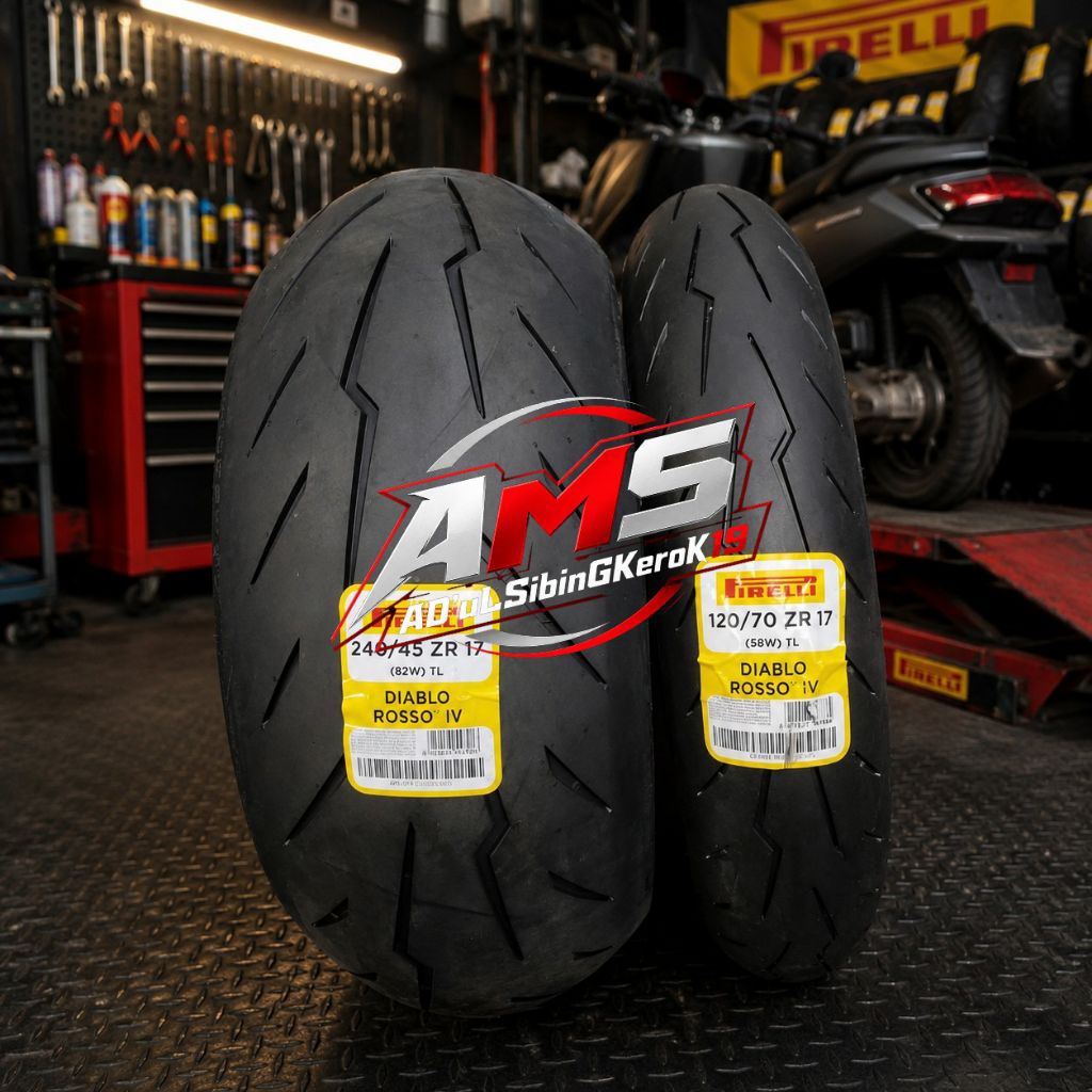 Pirelli Diablo Rosso IV Uk 120/70-17 & 240/45-17