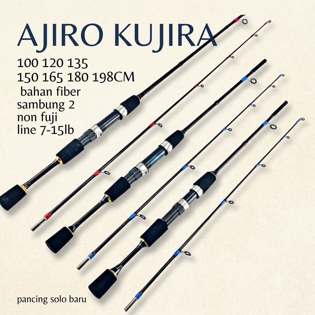 joran spinning ajiro kujira pegasus 150 165 180 198 solid