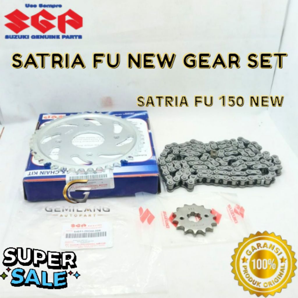 GEAR SET KODE SATRIA FU NEW, GEAR SET SATRIA FU 150 NEW