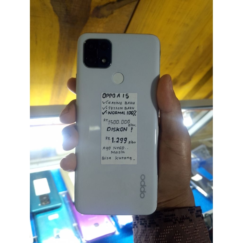 Oppo A15 RAM 4/128GB Normal 100% Tested HP Second Bergaransi !!!