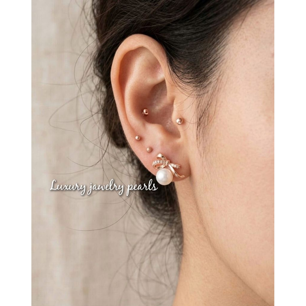 Anting wanita mutiara laut | Anting mutiara asli lombok | Anting mutiara laut asli bersertifikat | A