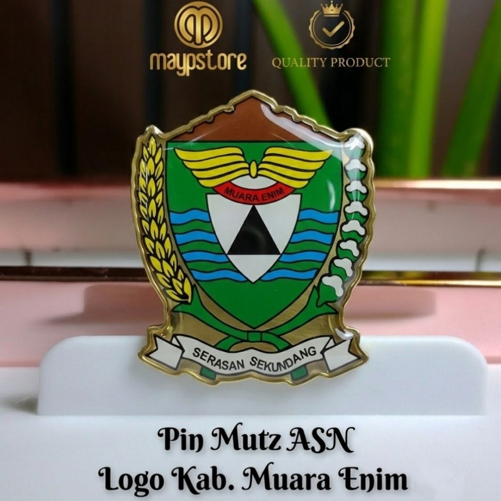 Pin Mutz Logo Kabupaten Muara Enim | Pin Lambang Pemkab Muara Enim
