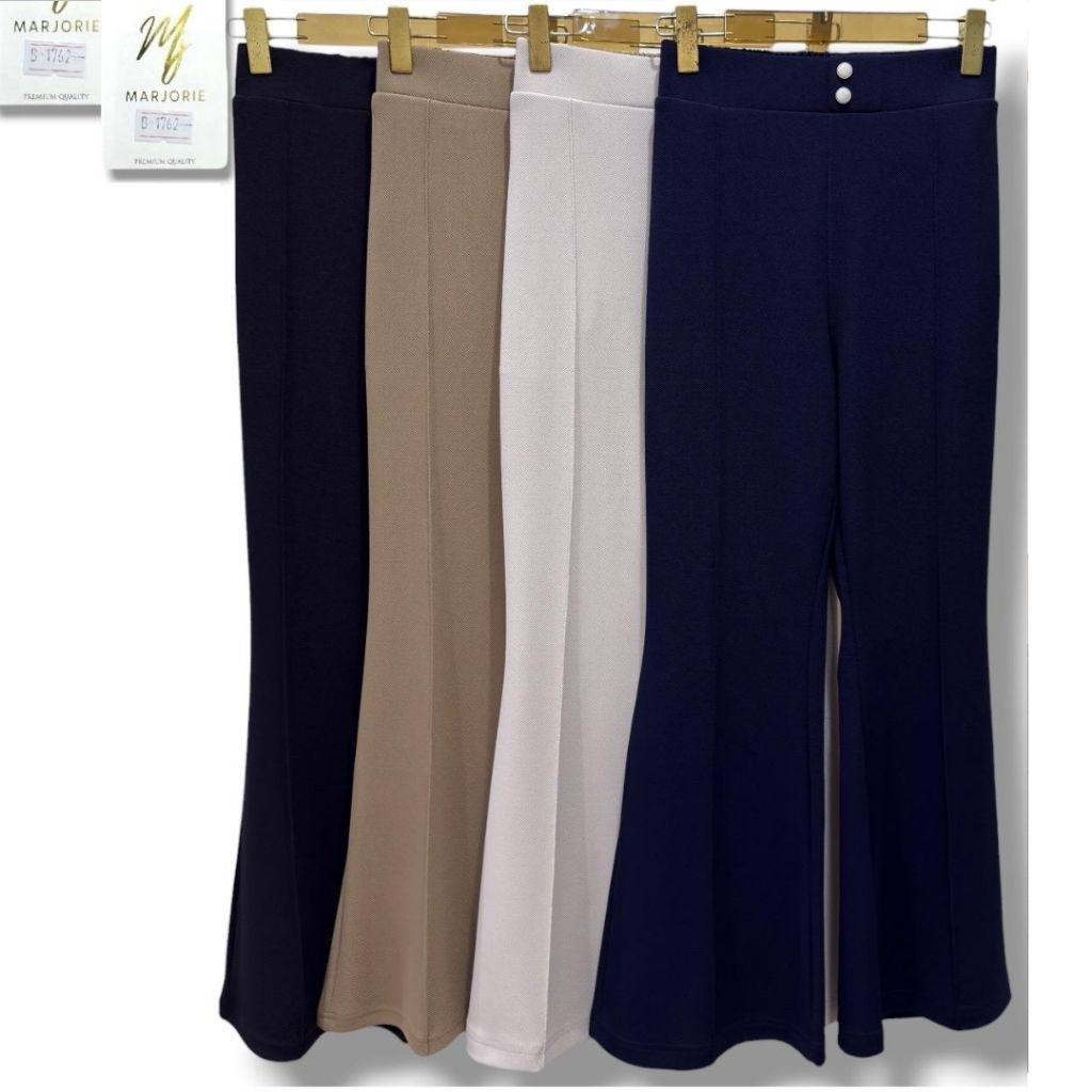 Celana Cutbray Marjorie MJ Denim Twill Celana Kerja Casual