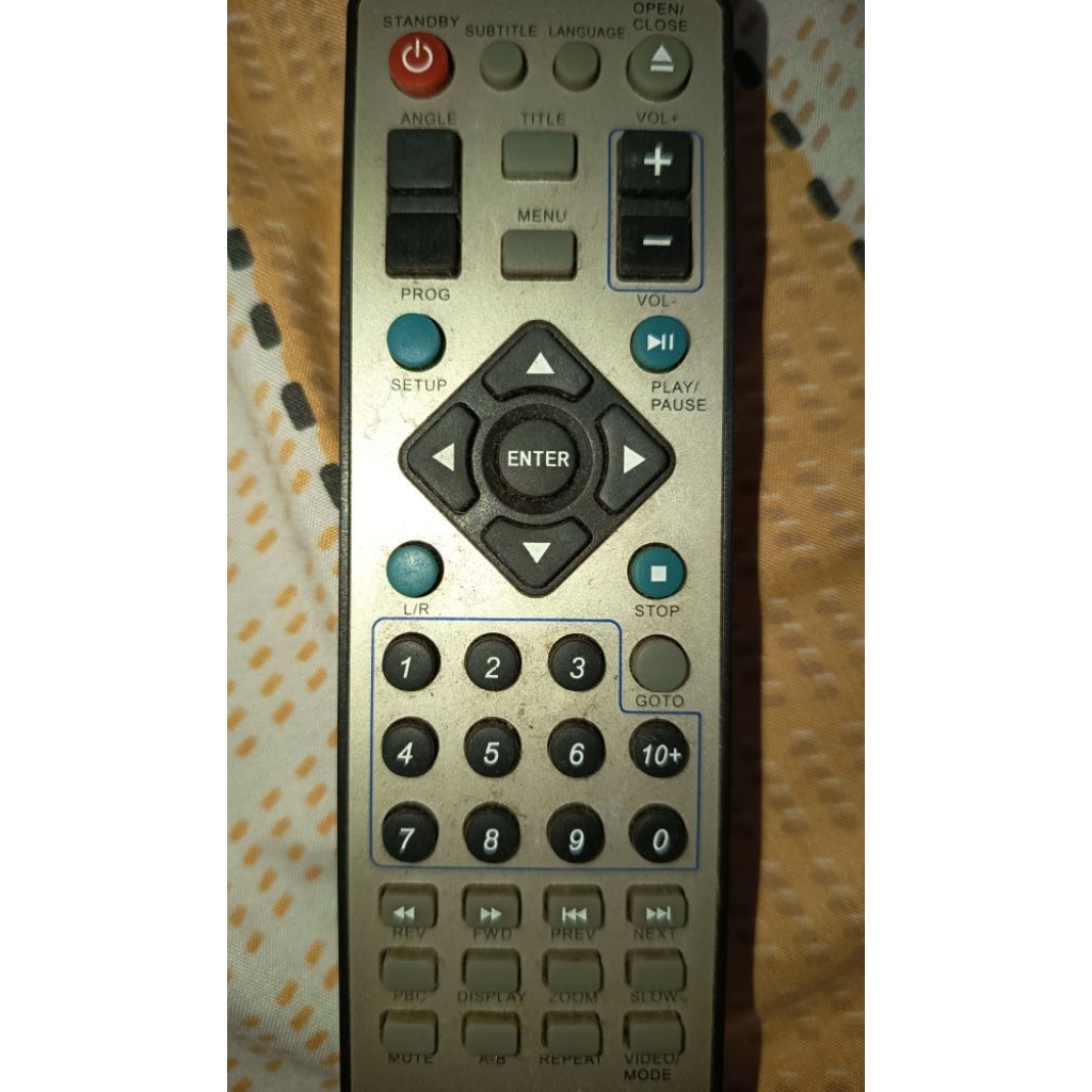 Remote DVD Player Akira Original bekas Normal