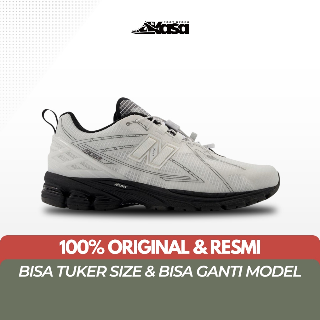 Sepatu Sneakers Pria NB 1906R 1906 R U1906RNA White Black