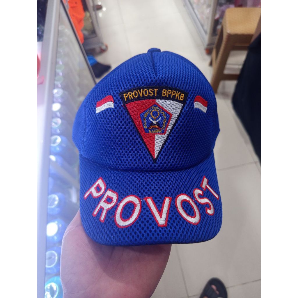 topi provost BPPKB Banten / topi provost BPPKB Banten bahan jaring