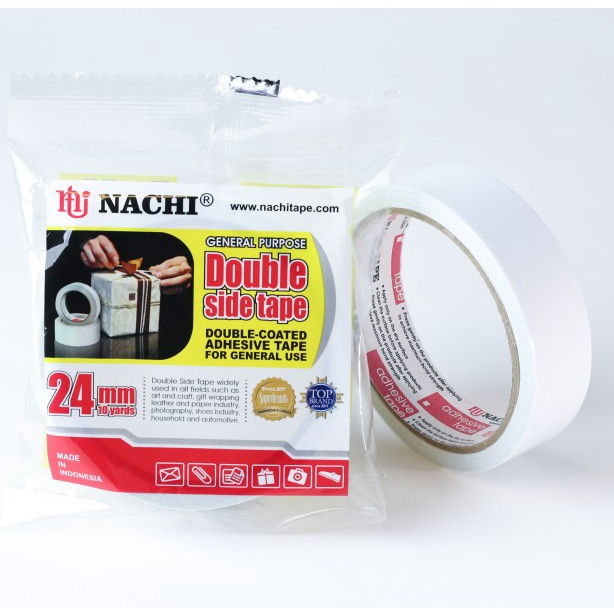 (Dus) Nachi Double Side Tape 24 mm x 10 yard 1 Inch