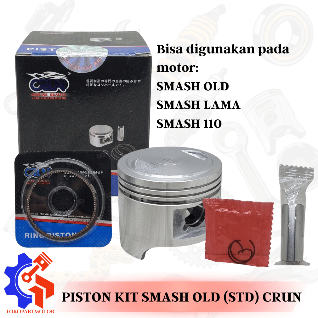 PISTON KIT SEHER KIT PISTON RING SMASH OLD / SMASH LAMA / SMASH 110 CRUN