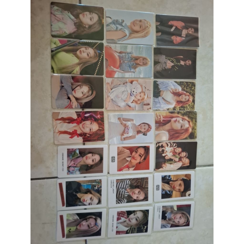 trading card itzy ryujin yeji & groub