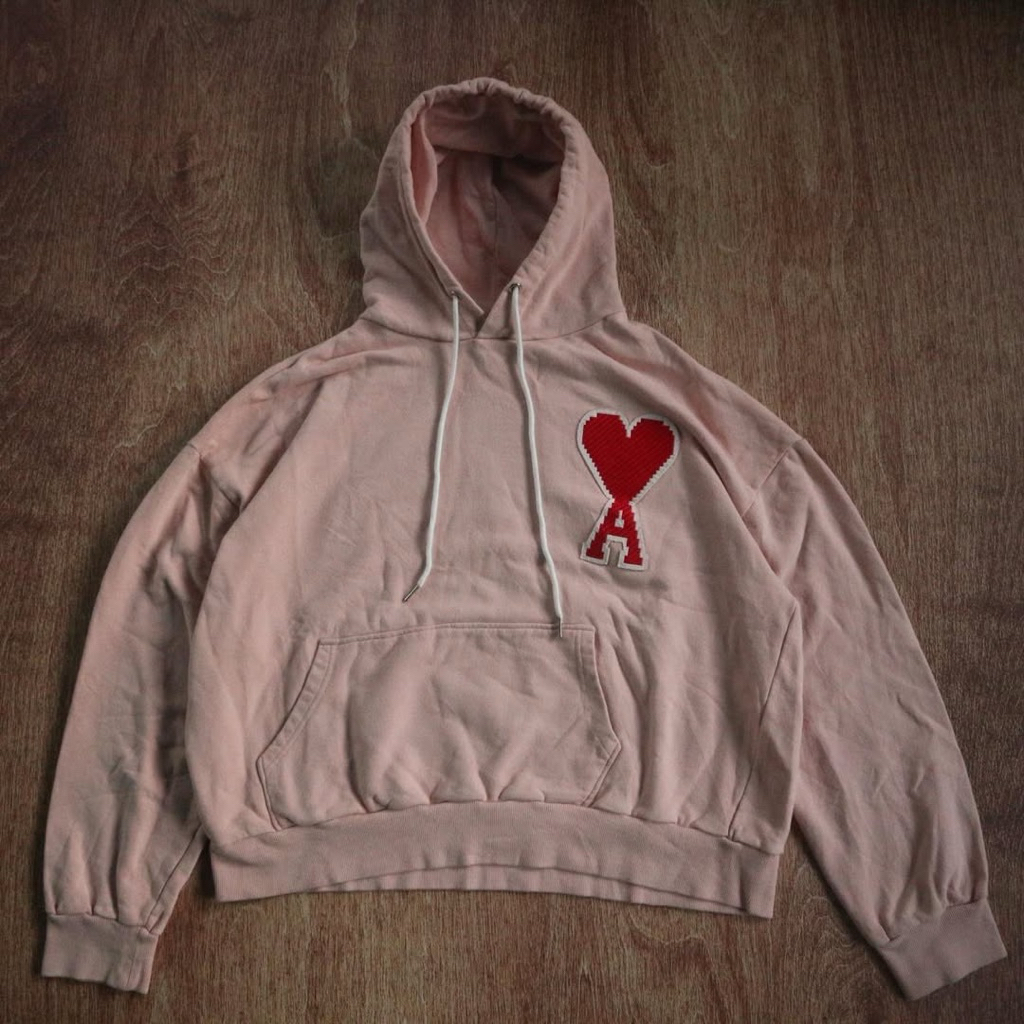 Hoodie AMI Alexandre Mattiussi Pink