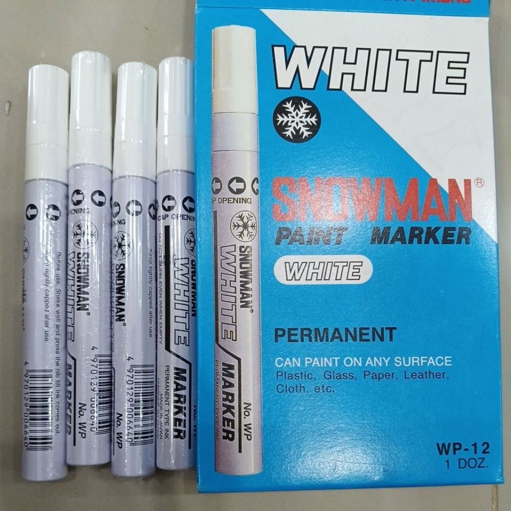 SNOWMAN SPIDOL / MARKER PERMANEN PUTIH
