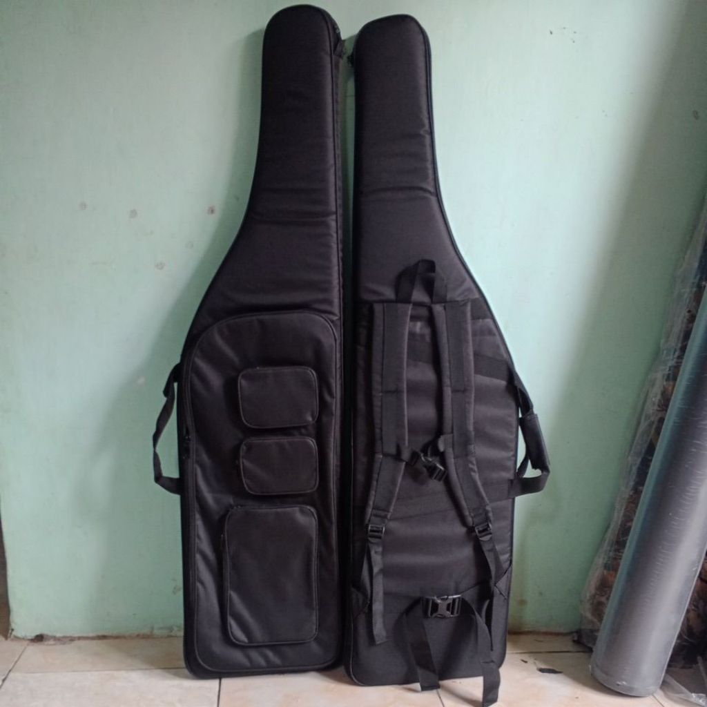 tas pcp hitam plus saku pompa desain panjang 120cm saku mini