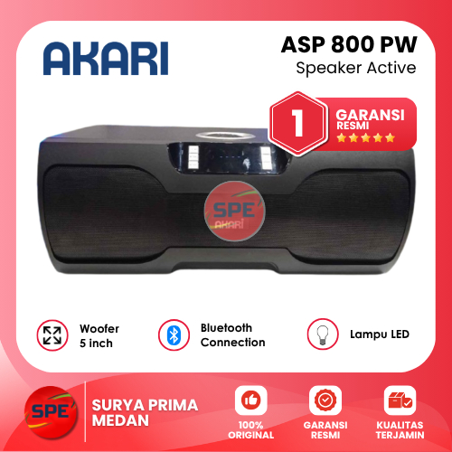 SPEAKER ACTIVE BLUETOOTH AKARI HOME THEATRE WIRELESS - ASP 800 PW