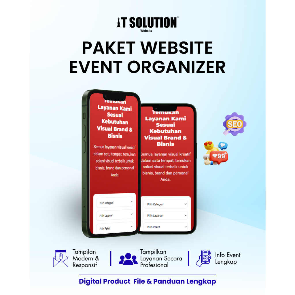 Paket Website Event Organizer Profesional – Website EO Siap Pakai untuk Event, Seminar & Wedding Org