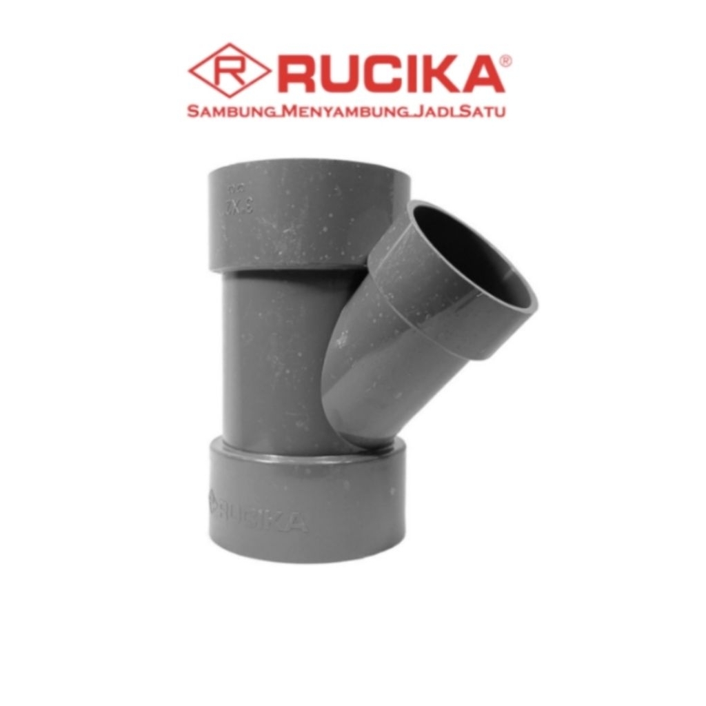 Y Branch PVC 3" x 2" D Rucika / Way PVC 3x2 D Rucika