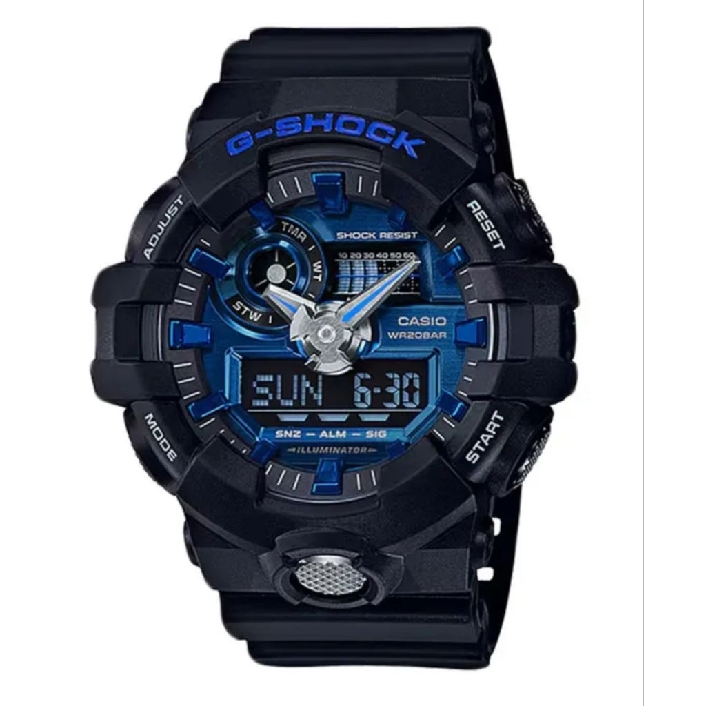 Jam Tangan G-Shock GA-710-1A2DR Karet Hitam Original