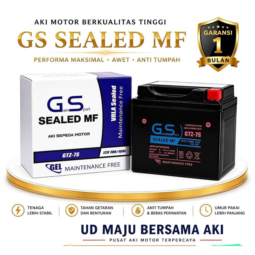 AKI VARIO 150 GTZ7S GS KERING 12V7AH AKI MOTOR BEAT ISS AKI VARIO 125 AKI SATRIAFU AKI VARIO 150