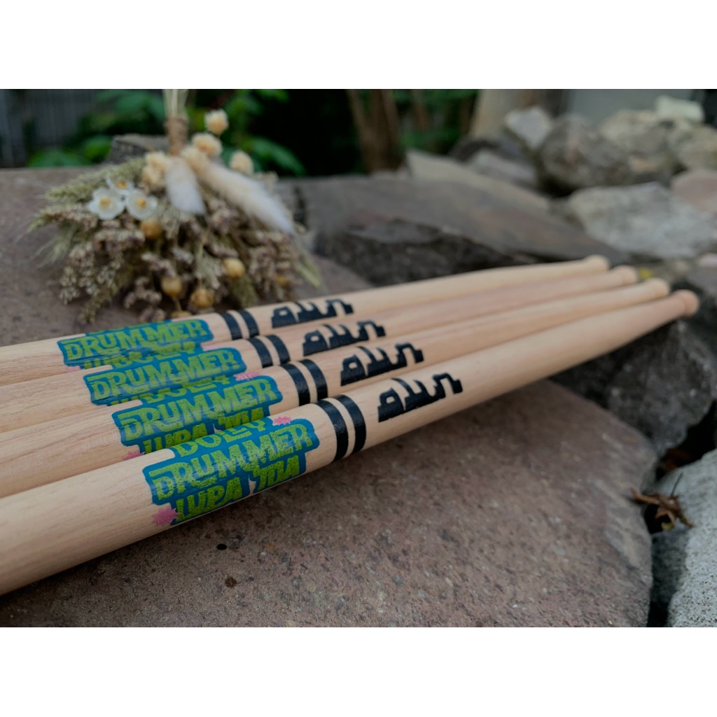 Stick Drum Custom Nama Sendiri (12 pasang)