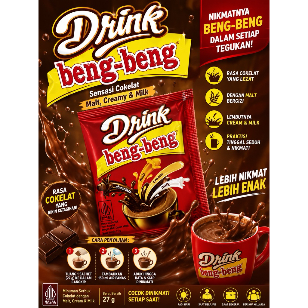 Drink Bang Bang Coklat ( 10 pcs/ 1 Renceng )