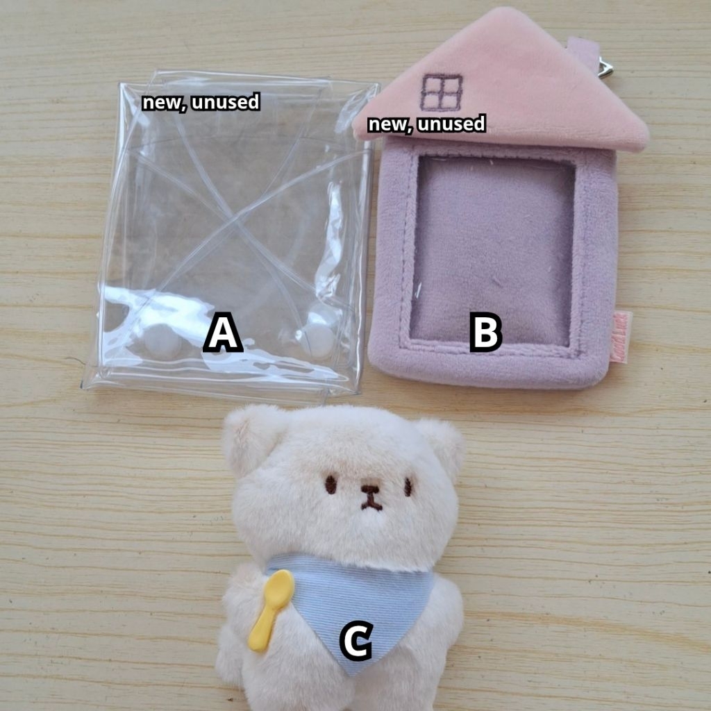 CARD HOLDER HOME HOUSE, COVER IMPICK PVC GLOSSY, BAGCHARM CAT CUTE PLUSHIE