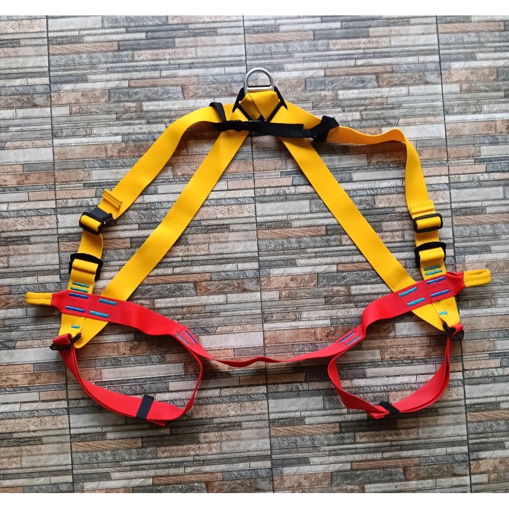full body harnes dewasa pengamanan kegiatan alat climbing peralatan panjat gedung safety harness