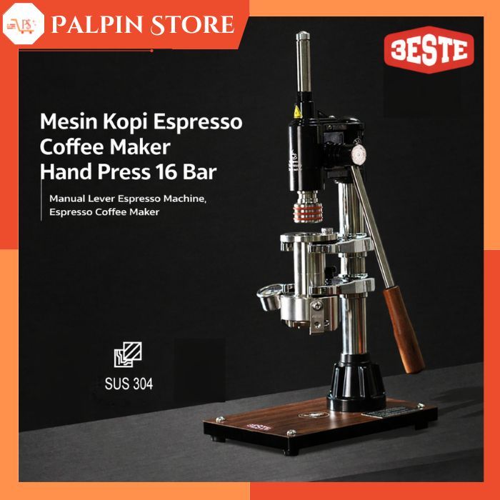 Stardust Manual Espresso Maker 16 Bar Silver || Stardust 16 Bar Espresso Machine Hand Press Silver